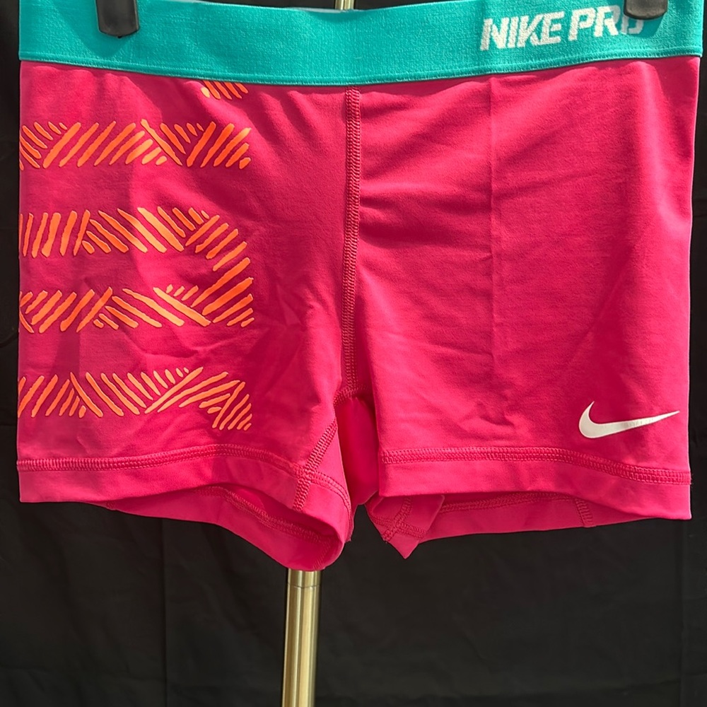 Nike pro 2 pack pink & black shorts